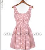 Vestido Bolinhas Pin-up Rosa