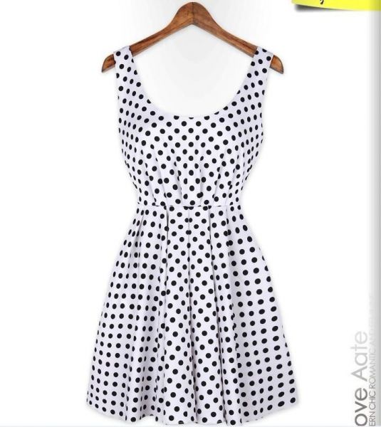 Vestido Bolinhas Pin-up Branco